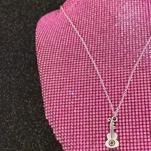 Electric Guitar Necklace Sterling Silver Concert thumbnail 5