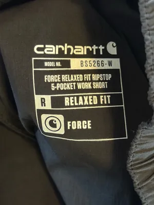 NWT Carhartt womens Force Relaxed Fit Ripstop Shorts sz XL 16-18 thumbnail 5