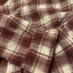 American Eagle, red and white flannel shirt thumbnail 5