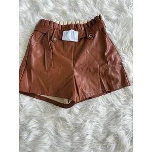 No Brand Women's Brown Paperbag Shorts‎ Size M thumbnail 2