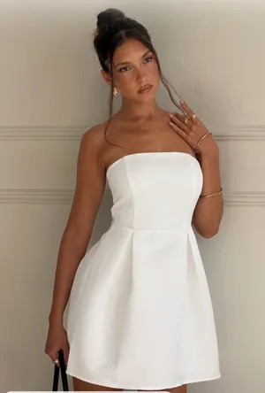 Princess Polly Spader Corset Mini Dress White thumbnail 1