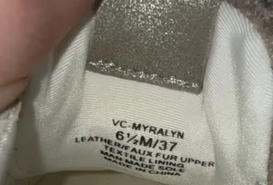 Vince Camuto Myralyn Faux Fur and Leather Sneakers Size 6.5M thumbnail 7