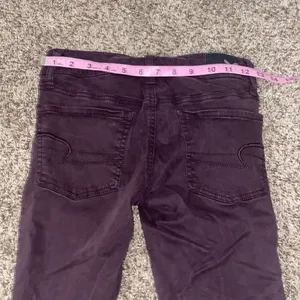 5/$30 🎈 American eagle outfitters women’s burgundy jeggings size 00 thumbnail 4