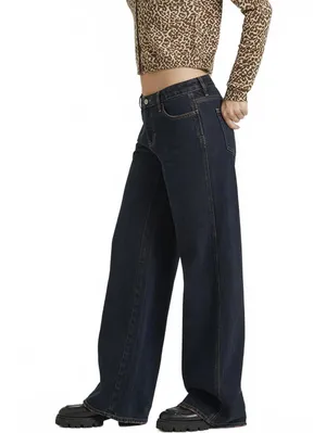 Pacsun Short Casey Low Rise Baggy Jeans Dark Indigo NWT Marli Size 31 Short thumbnail 6