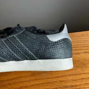 Adidas Originals Gazelle‎ Suede Polka Dots Black Silver Size 8 thumbnail 5