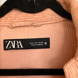 Zara Peachy Coral Corduroy Shirt Jacket thumbnail 4