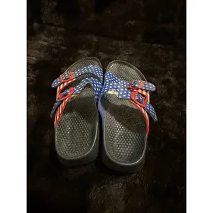 Birkenstock Arizona Size 8 Sandals Stars & Stripes USA July 4th Slides thumbnail 3