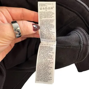Athleta Moto Style Zip Front Jacket‎ Quilted Black Athletic Casual Wear M Grunge thumbnail 6