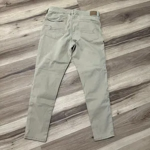 American Eagle tan 12 short hi-rise normcore jeggings thumbnail 3