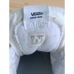 Vans Sk8-Hi High Top Sneakers Men's 6.5 Women's 8 Beige Blue Canvas Skate Shoes thumbnail 11
