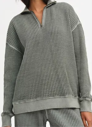 Mate The Label Organic Waffle Collared Half thumbnail 1