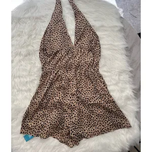 Cupshe Leopard Print Halter Romper Size Medium thumbnail 8