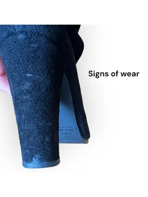 Stuart Weitzman ICONIC Highland stretch-suede over-the-knee black boots shoe 5M thumbnail 11