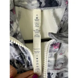 Lululemon Define Jacket Moody Mirage White Deep Navy Luon Zip Up Size 6 thumbnail 6