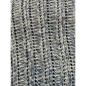 Duffy Loose Knit Pointelle Open Stitch Knitted Sweater Cotton Size M thumbnail 10