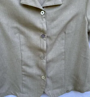 White Stag Tan Button-Up Blouse thumbnail 5