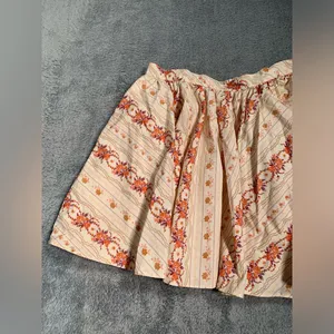 Free people gaia printed Floral Patterned Cream mini Skirt medium thumbnail 2