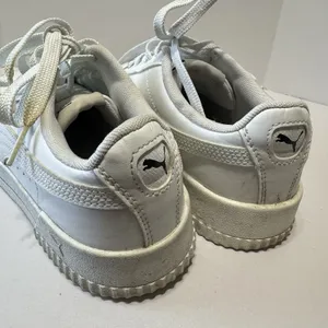 Puma Carina‎ Women's Athletic Sneakers Tennis Shoes Size 7.5 White Platform thumbnail 6