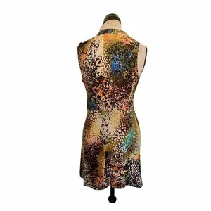 Madmazelle Dress Size XS Womens Animal Print Watercolor Artsy thumbnail 2