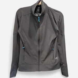 Arc’teryx Delta Charcoal Gray Full Zip Fleece Jacket M Outdoor Layering Hiking thumbnail 2