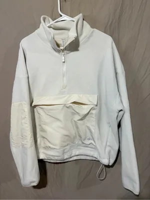 Alo Yoga off-white half-zip ski jacket thumbnail 1