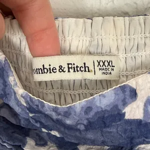 Abercrombie & Fitch Emerson Textured Puff Sleeve Mini Dress Blue Floral XXXL thumbnail 3