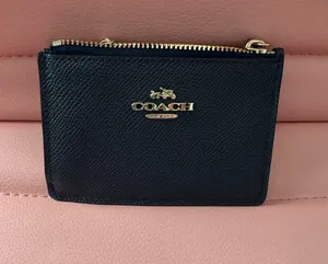 Coach Navy id wallet thumbnail 1