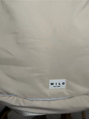 Wilo The Label Purse Ruched Sling Bag clay Beige Nylon Shoulder Crossbody thumbnail 4
