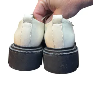 Aldo Shoes Womens 8 White Synthetic Lace Up Lug Sole Platform Flats Oxfords thumbnail 7