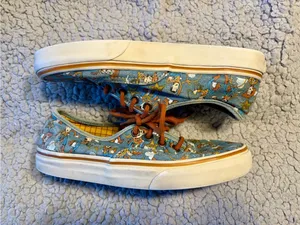 Rare Disney Pixar x Vans Authentic Toy Story Sheriff "Woody" Denim Sneakers. thumbnail 3
