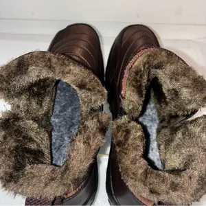 ❄️🥶Size:10 Brown Winter Cozy Boots with Durable Soles and Classic Design thumbnail 7