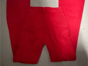 REVICE Red Velvet Flared High-Rise Pants thumbnail 3