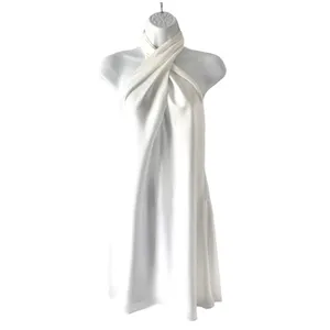 Show Me Your Mumu Jasmine Mini Bridal Dress in Ivory Luxe Satin S thumbnail 7