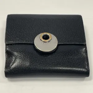 Gucci Eclipse Insignia Black Leather Compact Wallet - Preowned thumbnail 6