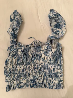 Floral top Blue Size XS thumbnail 3