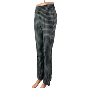 Old Navy Women's Black Window Pane High Rise Flare Bootcut Trousers Pants Size 2 thumbnail 3
