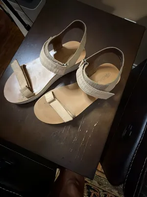 Madewell Beige Leather Platform Hook-and-Loop Ankle Strap Sandals thumbnail 3