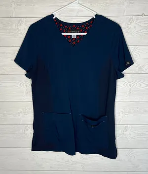 Koi Basics Navy scrub top Size medium Blue thumbnail 1