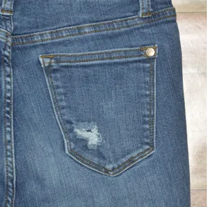 Judy Blue Skinny Jeans Ladies 3 26 Distressed Stretch Denim Pants Raw Cuffed Hem thumbnail 8