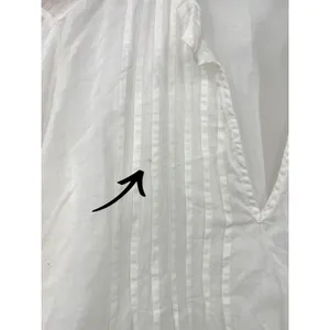 RALPH LAUREN | L |Split Neck Pintuck Pleated Top Tunic Swim Cover Up Oversized thumbnail 4