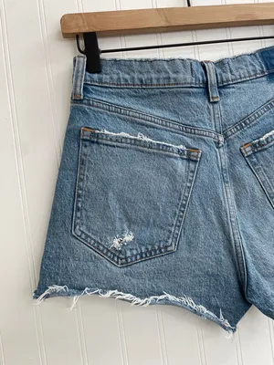 ABERCROMBIE & FITCH The Mom Short High Rise Distressed Denim Size 2 | 26 thumbnail 6