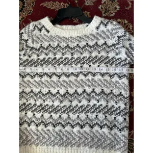 LOFT Fair Isle Geometric Pattern Knit Sweater Women's Size SP‎ Wool Blend thumbnail 6
