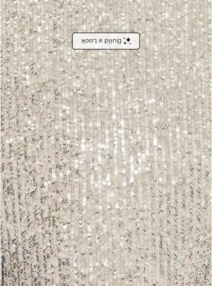 Tori Mini Dress in Platinum Sequins thumbnail 3