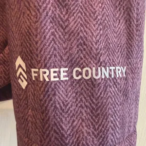 Free Country Women's Herringbone Softshell Hooded Jacket Purple Size‎ Small thumbnail 2