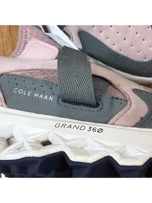 Women's Size 8 COLE HAAN ZERØGRAND Monk Strap Running Shoe Pink Gray Athletic thumbnail 5