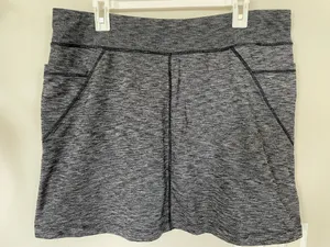 ATHLETA Women’s Excursion Skort Skirt Charcoal Gray Upf 50+ Pockets Size XL thumbnail 2