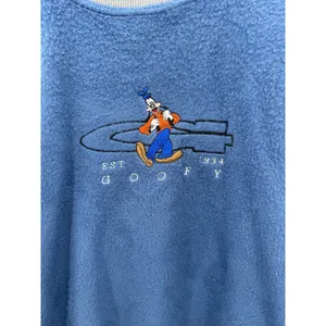 Vintage Disney Goofy‎ Fleece Sweatshirt Blue Pullover Maran Collection L 90s thumbnail 7