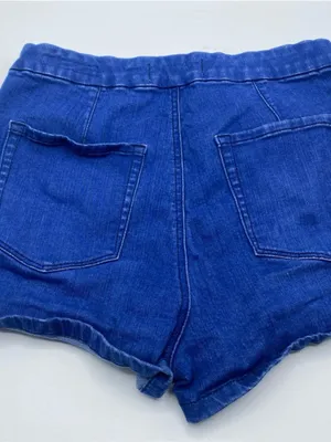 Jorts PacSun Denim Jean Shorts Mom High Waist Rise Sailor Zipper 29 Stretch Mini thumbnail 3