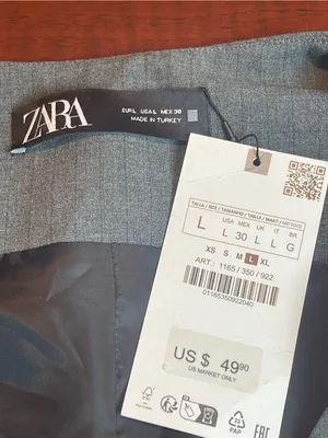 Zara Gray Pinstripe Tailored Asymmetrical Vest Sz L Quiet Luxury Old Money Core thumbnail 6