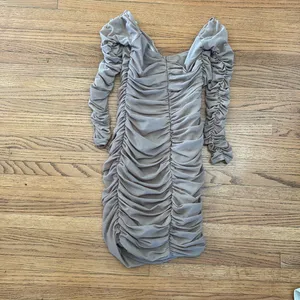 Dainty Paris rouched dress Brown thumbnail 3